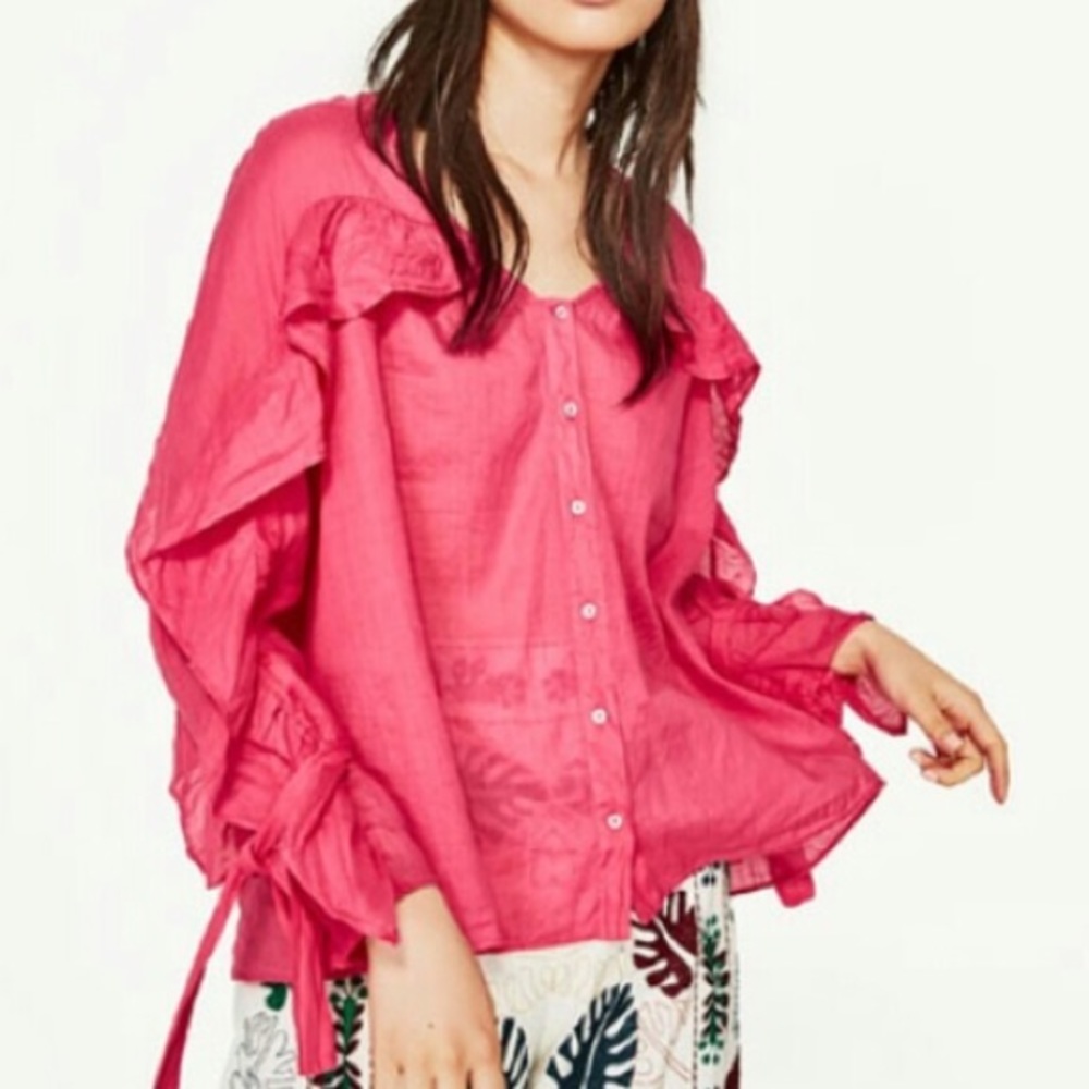 Zara Frills and Bows Shirt